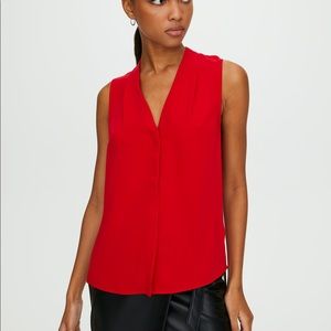 Aritzia Babaton sleeveless powerhouse blouse